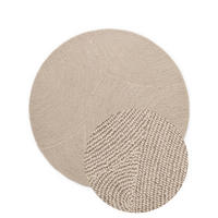 WOLLTEPPICH  Wohnzimmer 200 cm Calmio Beige rund  - Beige, Basics, Textil (200cm) - Hanse Home