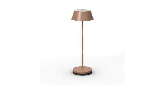 AKKU-TISCHLEUCHTE 11/30 cm  - Taupe/Schwarz, Design, Kunststoff/Metall (11/30cm) - Novel