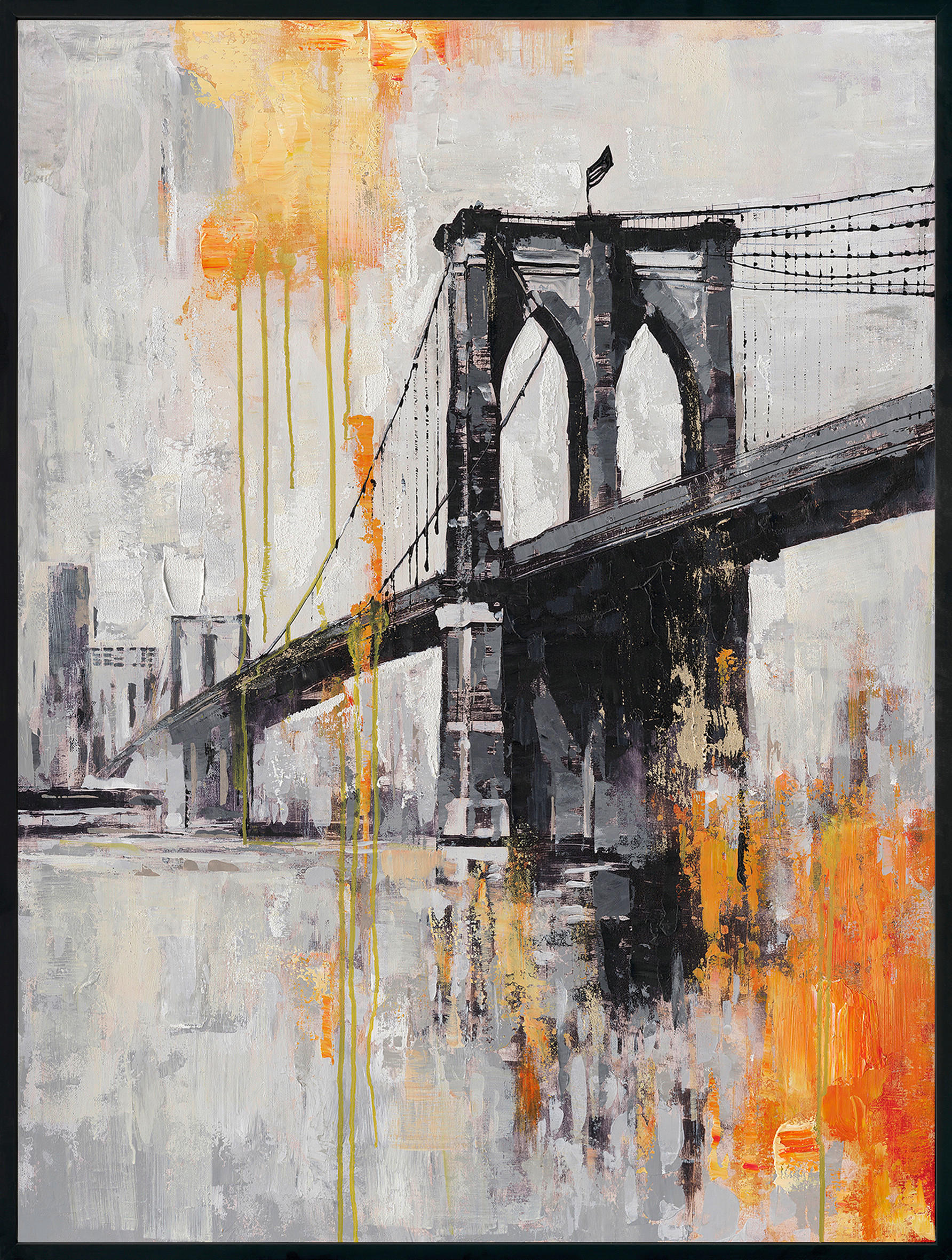 ÖLGEMÄLDE Tiere 90/120 cm  - Multicolor/Schwarz, Design, Holz/Kunststoff (90/120cm) - Monee