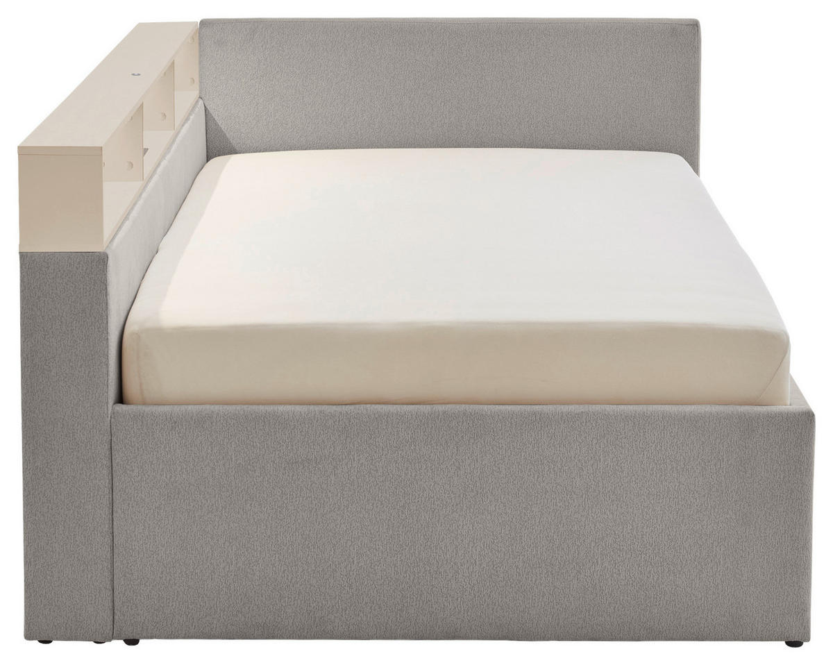STAURAUMBETT 120/200 cm  in Grau, Sandfarben  - Sandfarben/Grau, MODERN, Holz/Holzwerkstoff (120/200cm) - Stylife