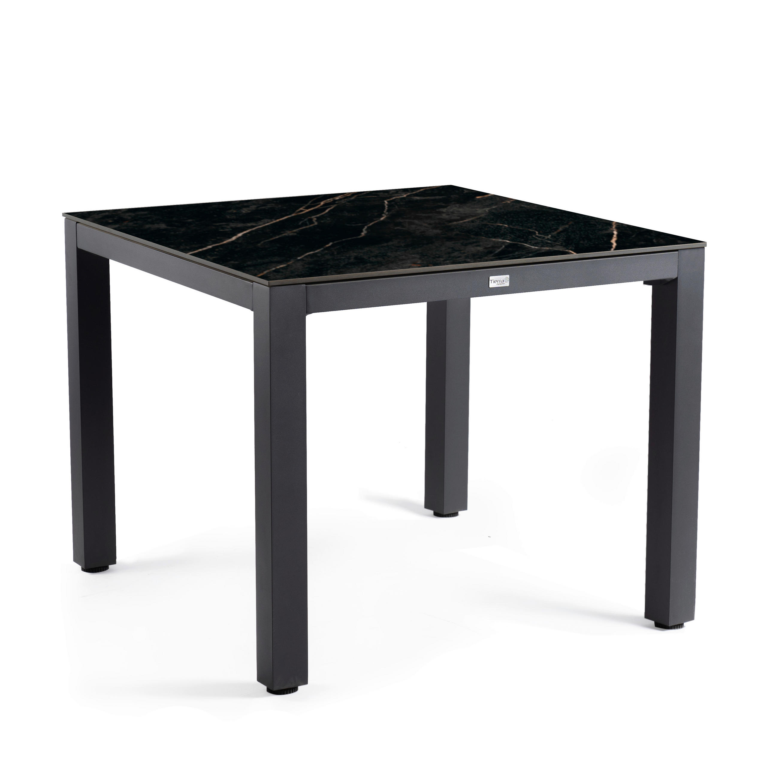 LOUNGETISCH  - Anthrazit/Schwarz, Basics, Kunststoff/Metall (100/100/77,3cm) - Tierra Outdoor