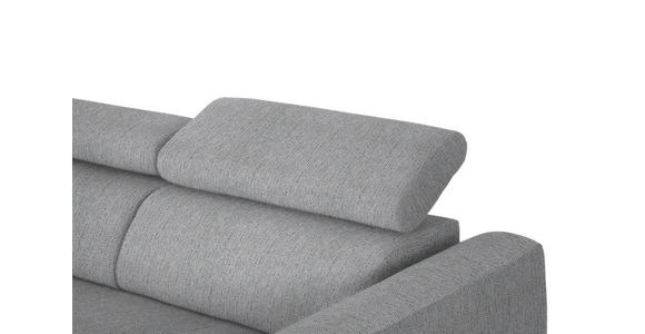 ECKSOFA  in Webstoff Silberfarben  205/280 cm  - Silberfarben/Schwarz, Design, Textil/Metall (205/280cm) - Xora
