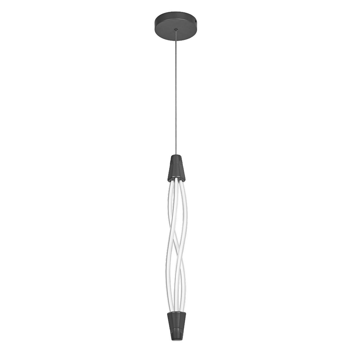 LED-HÄNGELEUCHTE 15/112 cm  - Dunkelgrau, Design, Kunststoff (15/112cm) - Osram