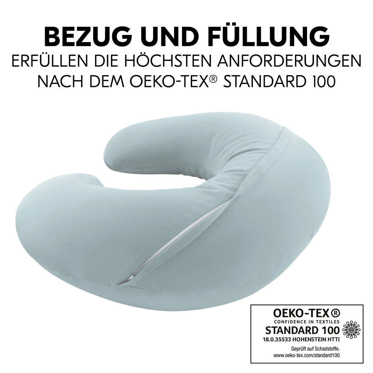 STILLKISSEN Nurse N Feed   - Pastellblau, Basics, Textil (25/80/140cm) - Hauck