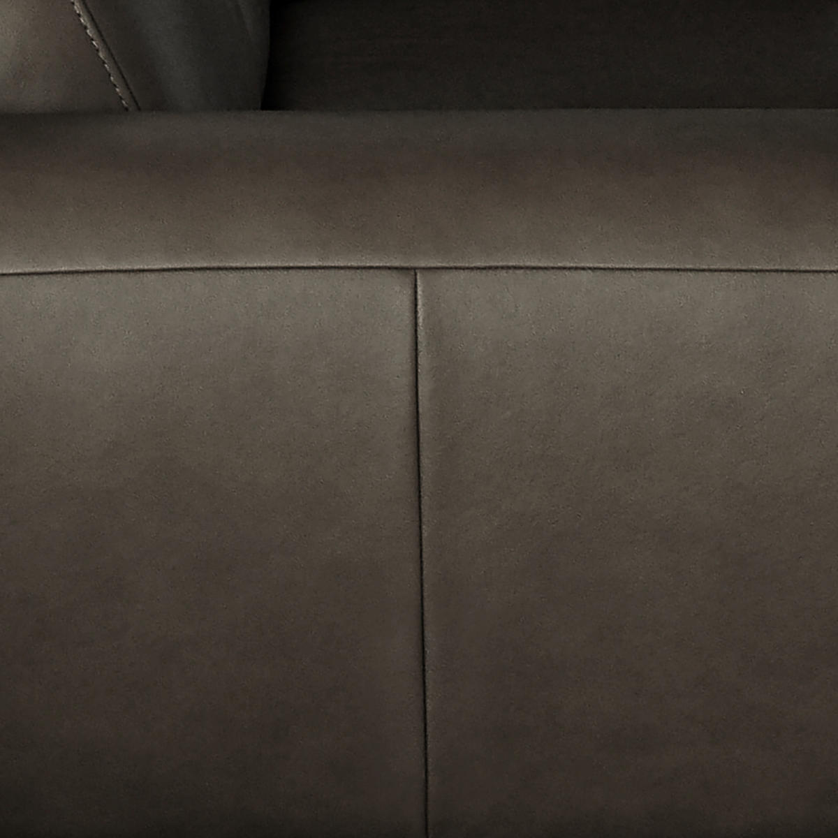 2-SITZER-SOFA in Echtleder Schwarz  - Chromfarben/Schwarz, Design, Leder/Metall (177/85/92cm) - Livetastic