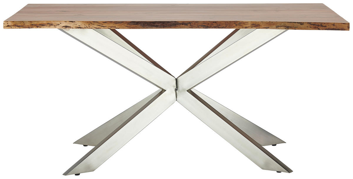 STOL ZA BLAGOVAONICU  prirodne boje  drvo, metal      - prirodne boje/boje oplemenjenog čelika, Lifestyle, drvo/metal (160/76/100cm) - MID.YOU