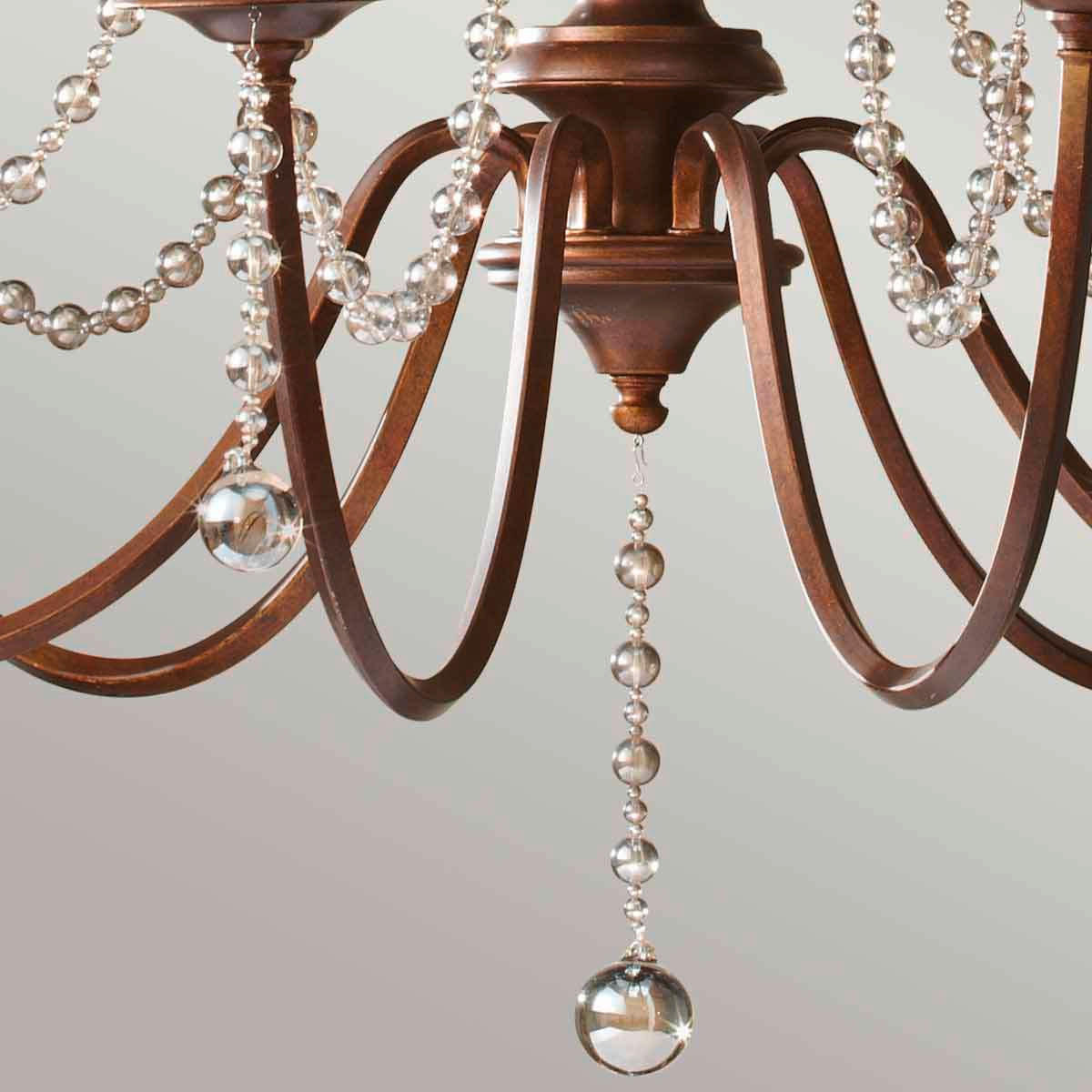 KRONLEUCHTER 93/119 cm    - Goldfarben, Konventionell, Metall (93/119cm) - Elstead Lighting