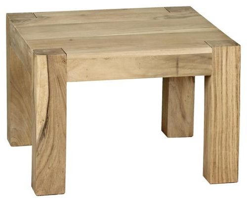 COUCHTISCH Akazie massiv quadratisch Akaziefarben - Akaziefarben, Design, Holz (60/60/40cm) - MID.YOU