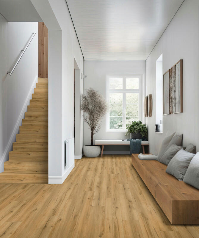 VINYLBODEN Novo Spa Eiche Kalahari 100053801  per  m² - Eichefarben, Design, Kunststoff (122/22,5/0,5cm) - Tilo