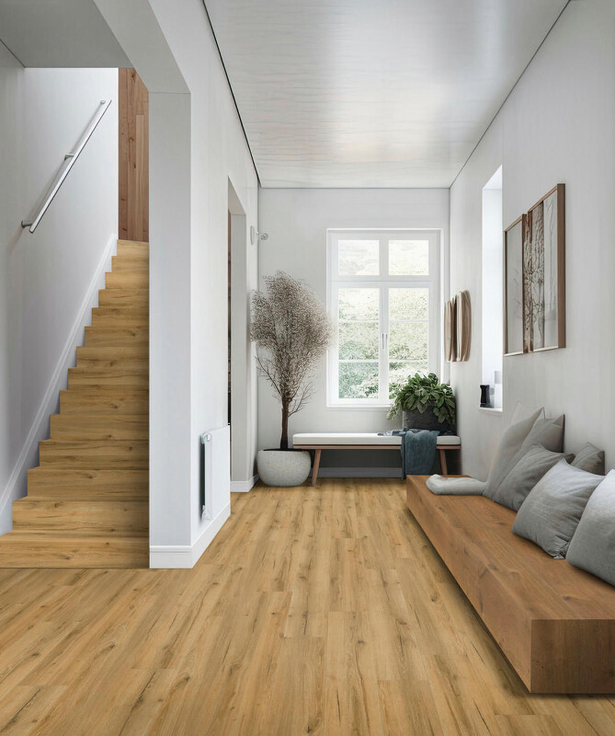 VINYLBODEN Novo Spa Eiche Kalahari 100053801  per  m² - Eichefarben, Design, Kunststoff (122/22,5/0,5cm) - Tilo