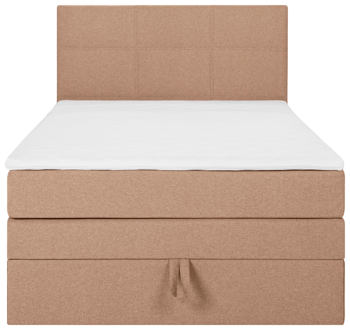 BOXSPRINGBETT 140/200 cm,  in Orange  - Schwarz/Orange, Design, Kunststoff/Textil (140/200cm) - Welnova