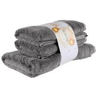 FROTTIERSET Jubiläums Set CH Dunkelgrau 3-teilig  - Dunkelgrau, Basics, Textil - Vossen