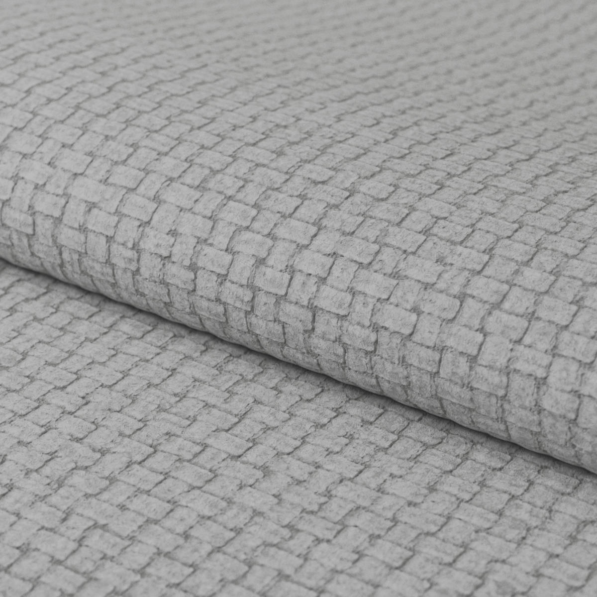 ECKSOFA Grau Chenille Rücken echt, Kopfteilverstellung  - Schwarz/Grau, KONVENTIONELL, Holz/Textil (203/286cm) - MID.YOU