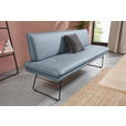 SITZBANK in Metall, Textil Blau, Schwarz  - Blau/Schwarz, Design, Textil/Metall (195/87/65cm) - Dieter Knoll
