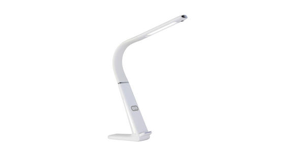 LED-SCHREIBTISCHLEUCHTE 6,5/13/48 cm - Weiß, Basics, Kunststoff (6,5/13/48cm) - Novel