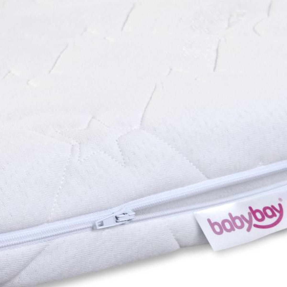 BEISTELLBETTMATRATZE Babybay Comfort  105/57,5 cm    - Weiß, Basics, Textil (105/57,5cm) - Babybay