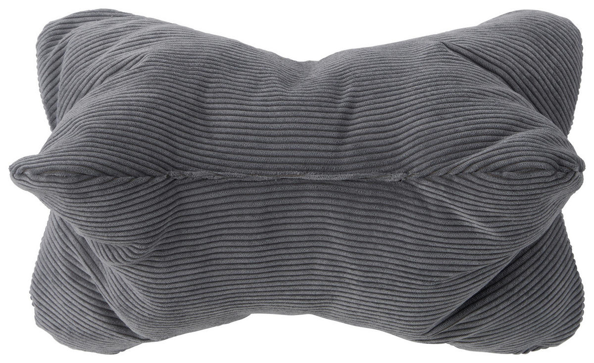 ZIERKISSEN   24/24/40 cm  - Anthrazit, Basics, Textil (24/24/40cm) - Novel