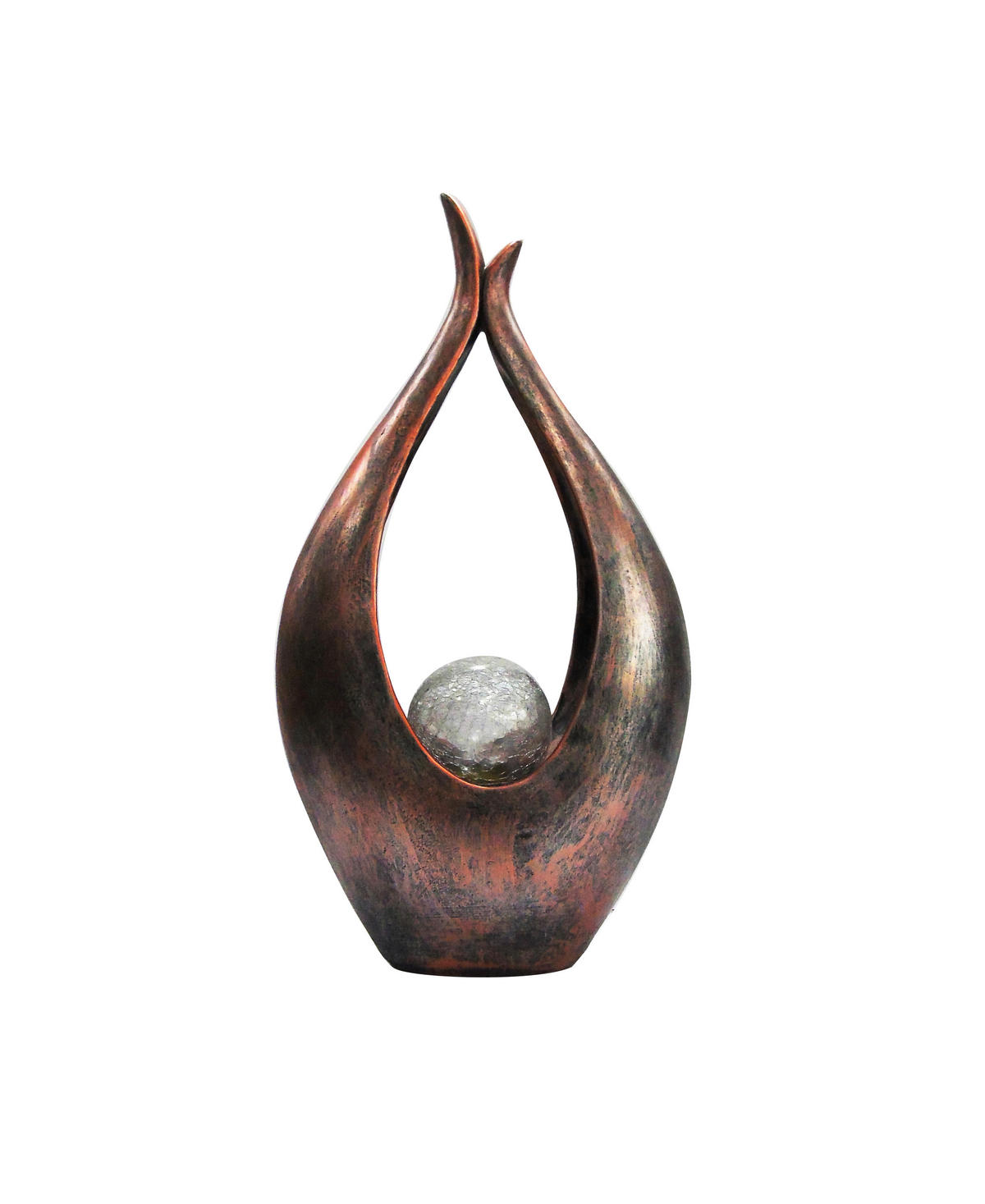 SOLARLEUCHTE 26,5/13/50 cm   - Klar/Bronzefarben, Basics, Glas/Kunststoff (26,5/13/50cm) - Globo