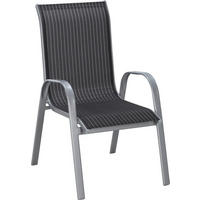 STOLICA SLOŽIVA  crna, srebrne boje, bijela  metal, tekstil      - bijela/srebrne boje, Basics, metal/tekstil (55/96/76cm) - Ambia Garden