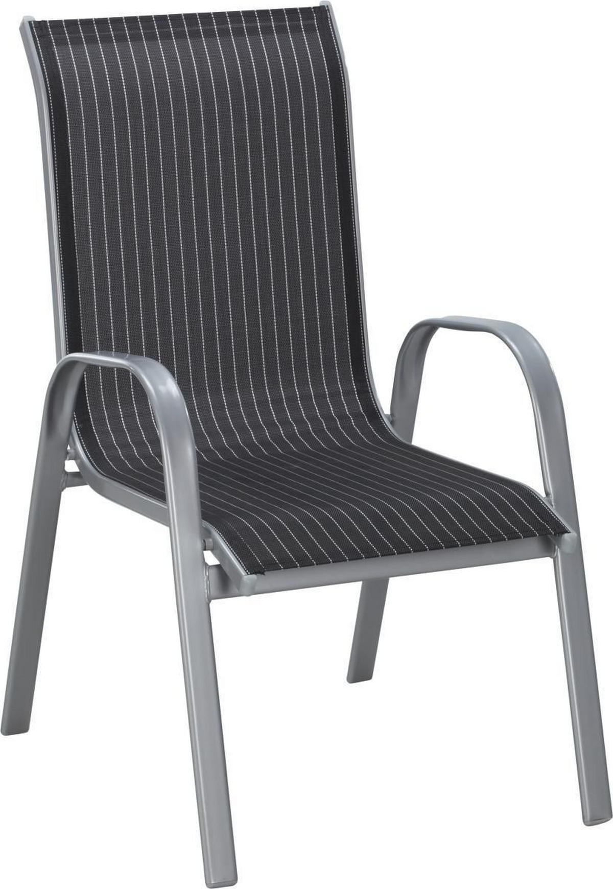 STOLICA SLOŽIVA  crna, srebrne boje, bijela  metal, tekstil      - bijela/srebrne boje, Basics, metal/tekstil (55/96/76cm) - Ambia Garden