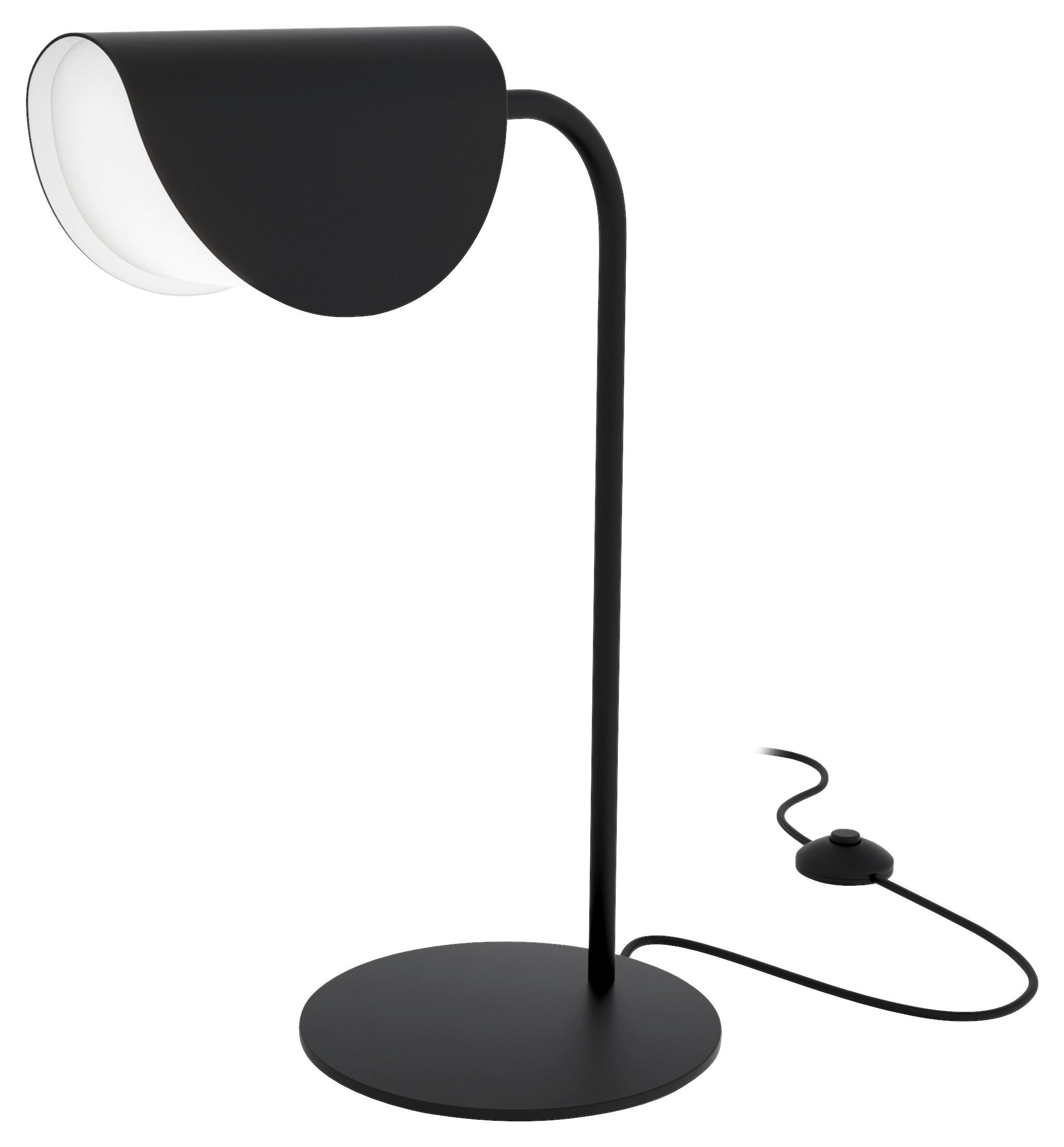 TISCHLEUCHTE 29/43/18 cm   - Schwarz/Weiß, Basics, Kunststoff/Metall (29/43/18cm) - MAYTONI