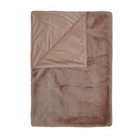 FELLDECKE 150/200 cm  - Taupe, KONVENTIONELL, Textil/Fell (150/200cm) - Essenza