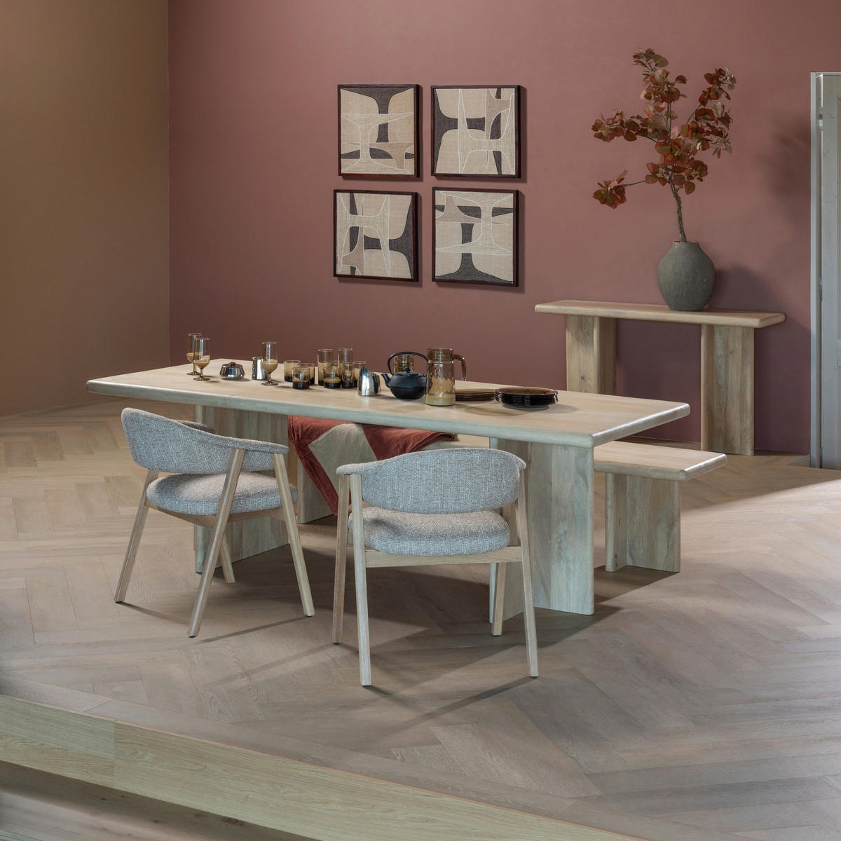 ESSTISCH 180/90/76 cm Echtholz  Holz in verschiedenen Größen erhältlich rechteckig Naturfarben  - Naturfarben, MODERN, Holz (180/90/76cm) - Livetastic