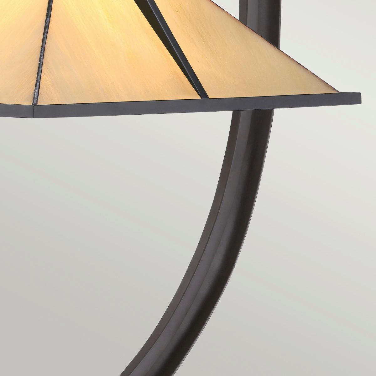TISCHLEUCHTE - Dunkelbraun/Bernsteinfarben, Konventionell, Glas/Metall (54.8cm) - Elstead Lighting