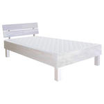 BETT 90/200 cm  in Weiß  - Weiß, Natur, Holz (90/200cm) - Carryhome