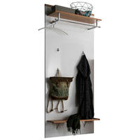 GARDEROBENPANEEL  in 91/199/32 cm  - Weiss/Eichefarben, Design, Holz/Holzwerkstoff (91/199/32cm) - Moderano