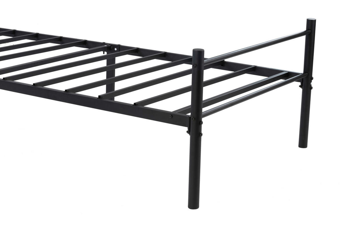 METALLBETT 90/200 cm  in Schwarz  - Schwarz, Basics, Metall (90/200cm) - Boxxx