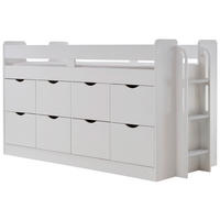 HOCHBETT 90/200 cm Weiß Weiß  - Weiß, KONVENTIONELL, Holzwerkstoff (90/200cm) - Boxxx