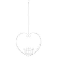 ZÁVESNÉ KVETINÁČE kov, 39/39/14 cm - biela, Trend, kov (39/39/14cm) - Ambia Home