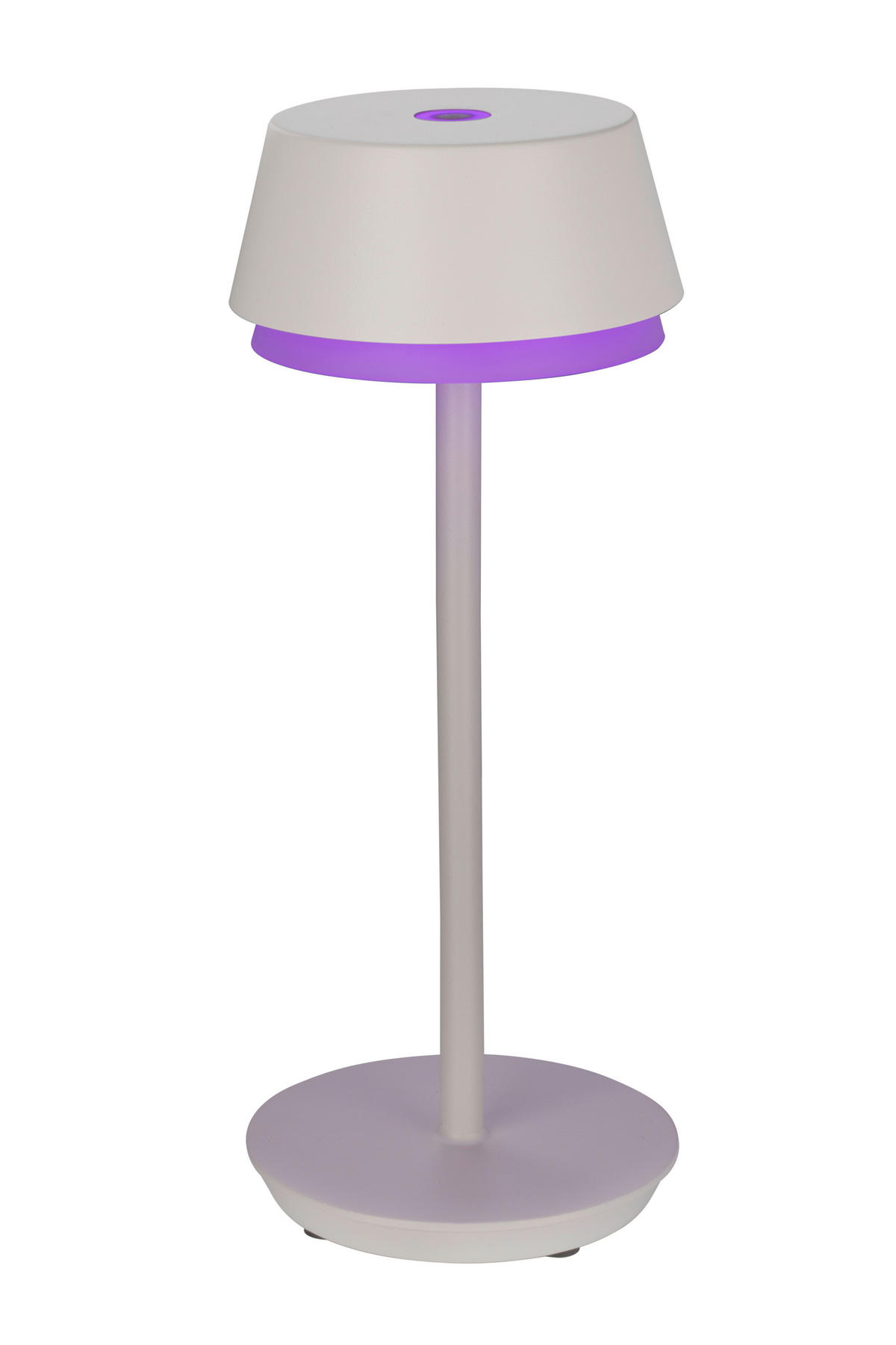 STOLNÍ LED LAMPA, dotykový stmívač, 12/30 cm  - bílá, Basics, kov/plast (12/30cm) - Dieter Knoll