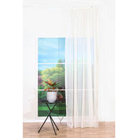 MATERIAL PERDELE ȘI DRAPERII transparent  - crem, Basics, textil (80cm)