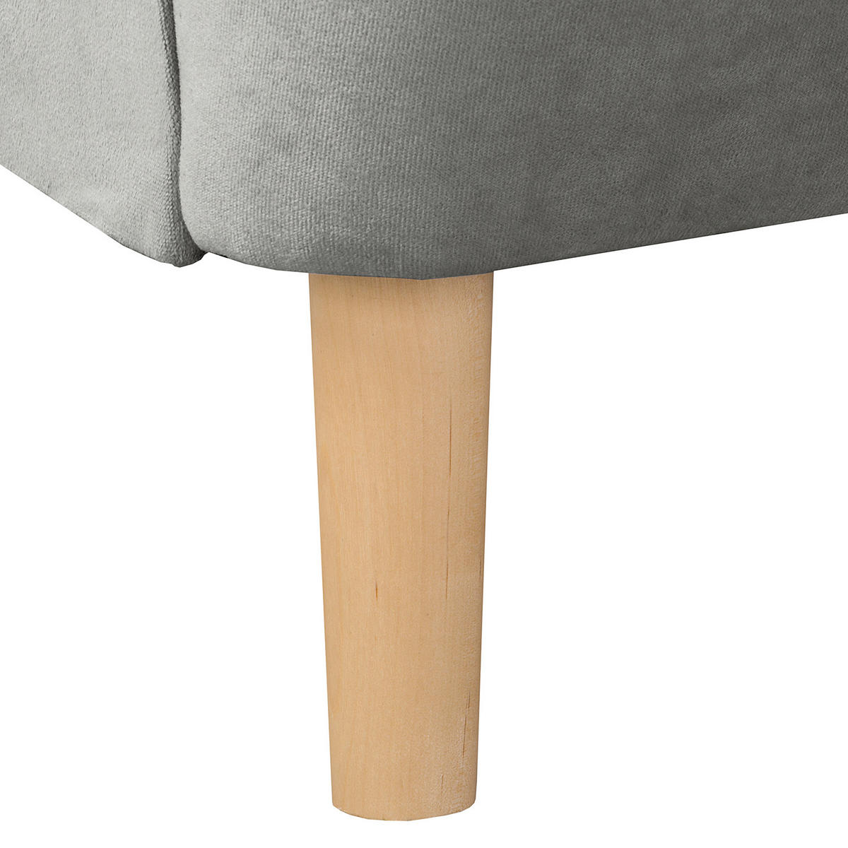 OHRENSESSEL in Samt Dunkelgrau  - Dunkelgrau/Naturfarben, Design, Holz/Textil (84/105/90cm) - P & B