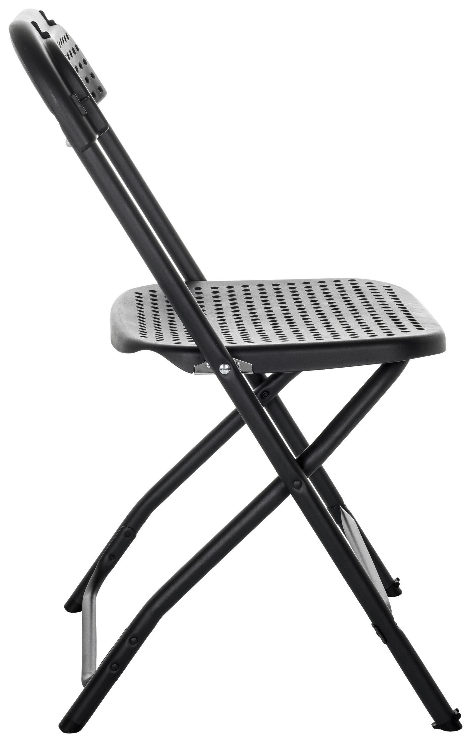 KLAPPSTUHL in Kunststoff Schwarz  - Schwarz, Basics, Kunststoff (51/80/52cm) - MID.YOU