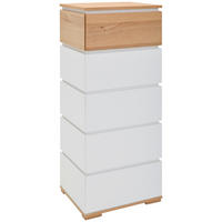 KOMMODE  in 50/118/40 cm  - Eichefarben/Weiß, KONVENTIONELL, Holz/Holzwerkstoff (50/118/40cm) - Novel