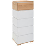 KOMMODE  in 50/118/40 cm  - Eichefarben/Weiß, KONVENTIONELL, Holz/Holzwerkstoff (50/118/40cm) - Novel