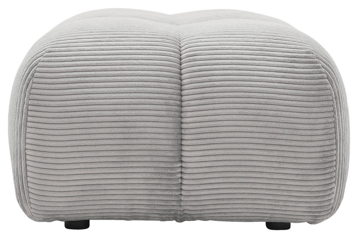HOCKER Cord Grau  - Schwarz/Grau, KONVENTIONELL, Kunststoff/Textil (105/43/90cm) - Tom Tailor