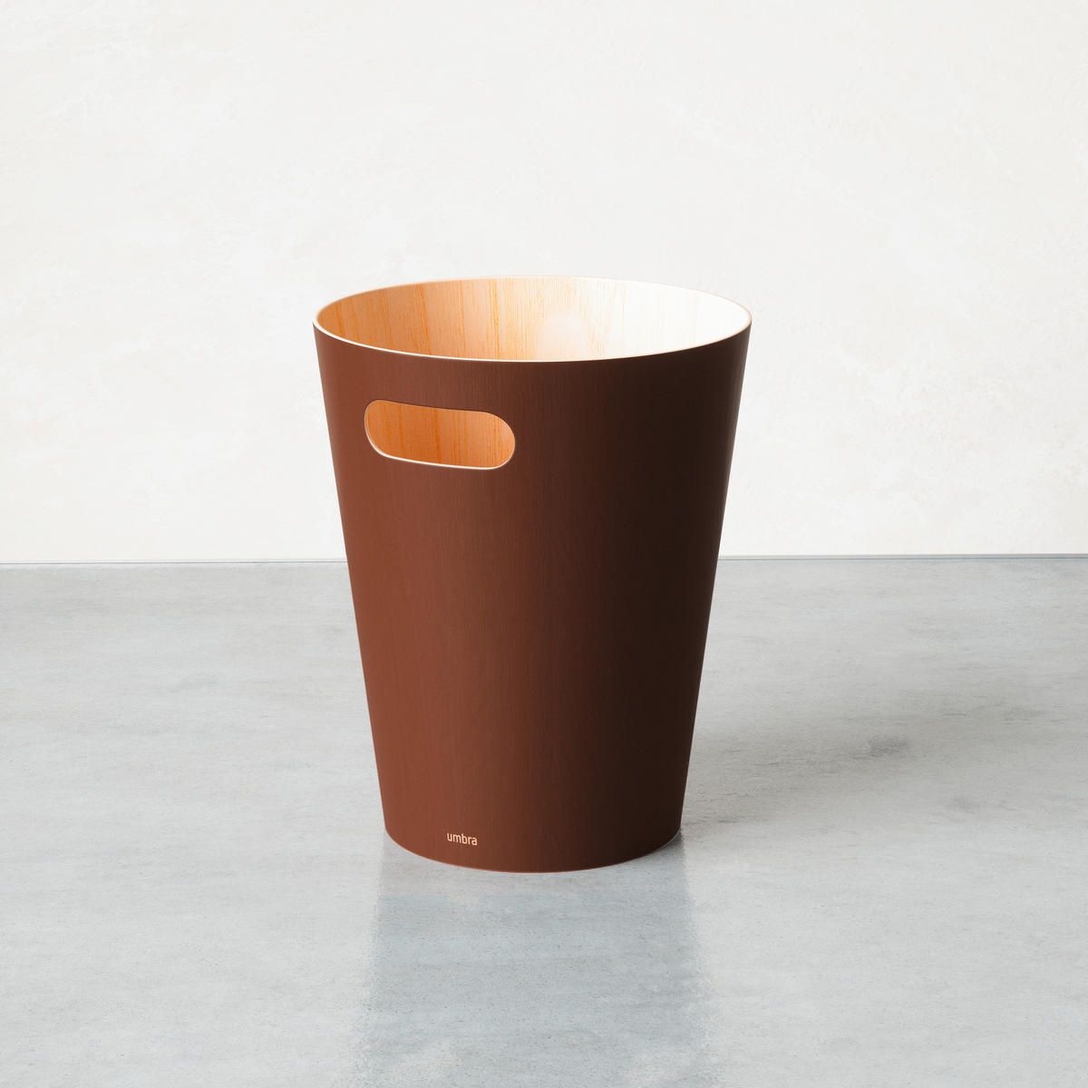 PAPIERKORB 7,5 L  - Braun/Naturfarben, Basics, Holz (23/28/23cm) - Umbra