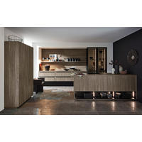 EINBAUKÜCHE   - Eichefarben/Graphitfarben, Design, Holzwerkstoff - Dieter Knoll