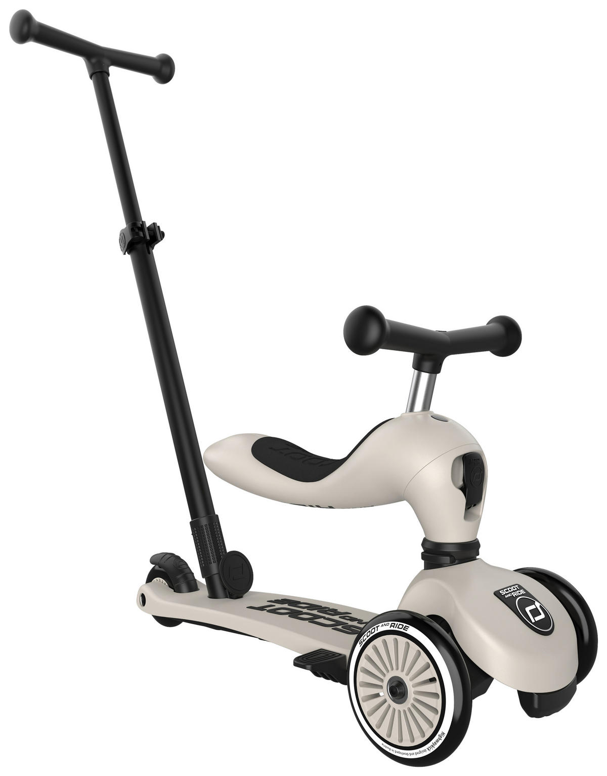 KINDERSCOOTER - Hellgrau, Trend, Kunststoff (3,1kg) - Scoot and Ride