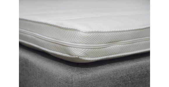 BOXSPRINGBETT 180/200 cm  in Grau  - Alufarben/Grau, KONVENTIONELL, Kunststoff/Textil (180/200cm) - Carryhome