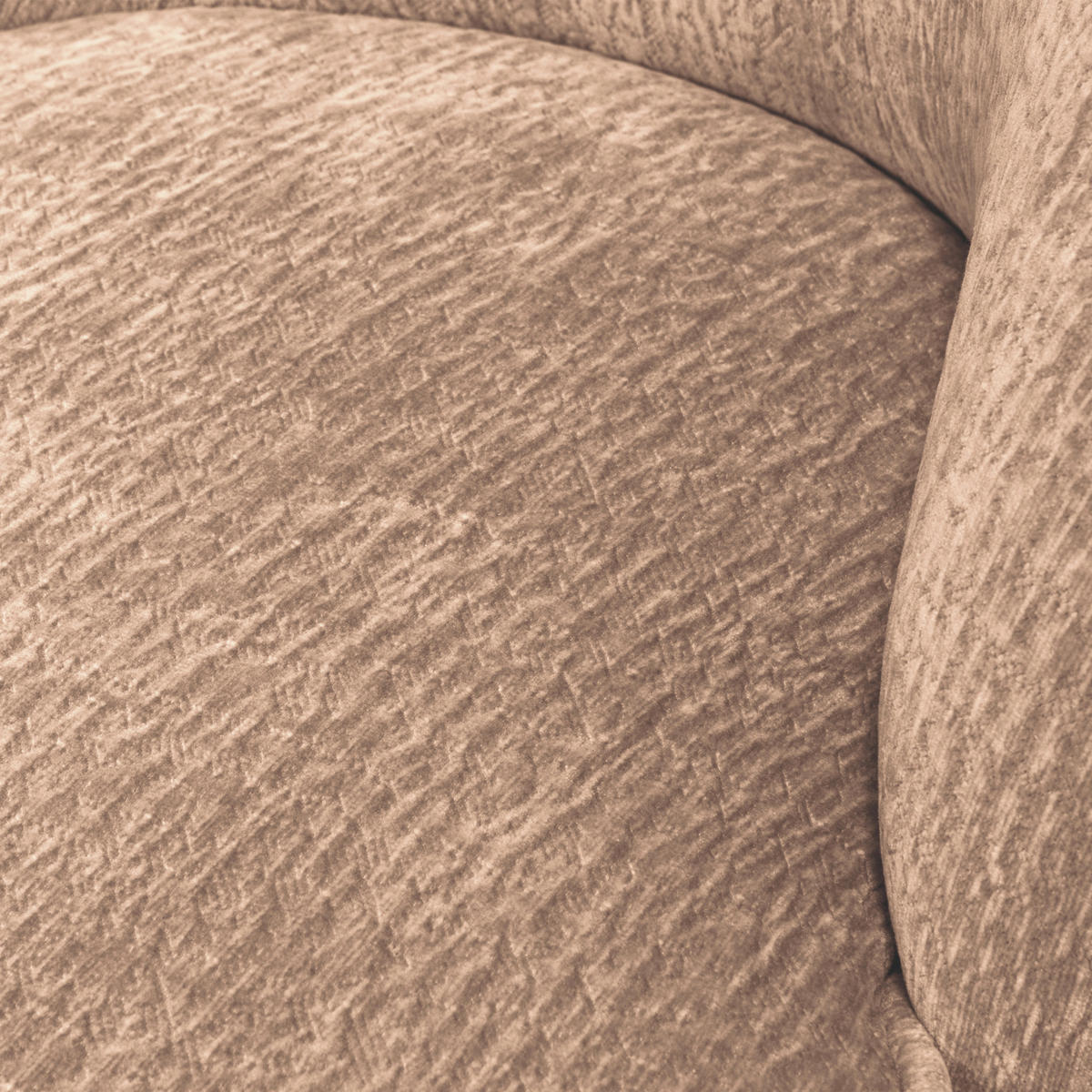SESSEL in Chenille Sandfarben  - Sandfarben/Schwarz, Design, Textil/Metall (57/69/70cm) - Livetastic