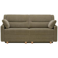 SCHLAFSOFA in Textil Olivgrün  - Buchefarben/Olivgrün, Konventionell, Holz/Textil (184/88/91cm) - Sedda