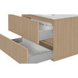 WASCHTISCHKOMBI 80 cm  - Eichefarben/Weiß, KONVENTIONELL, Keramik/Holzwerkstoff (80cm) - Xora
