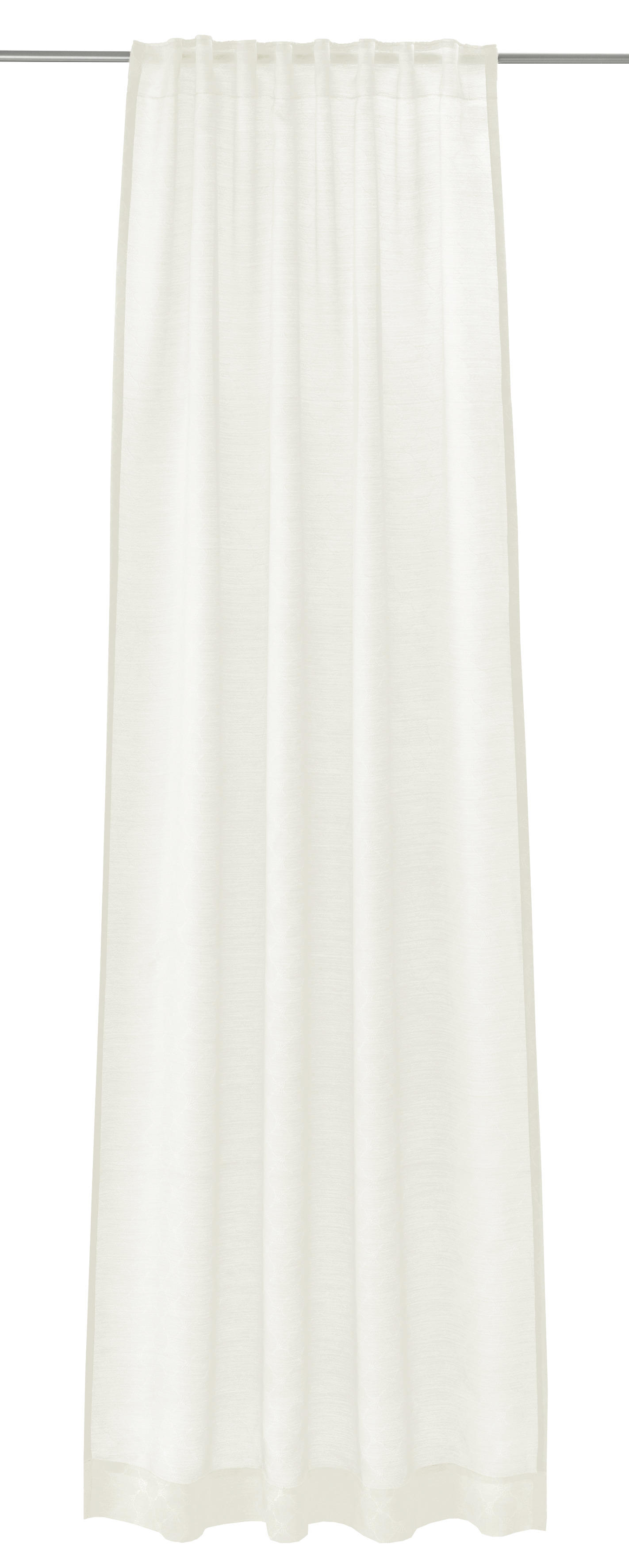 FERTIGVORHANG Glare transparent 130/250 cm   - Weiß, Basics, Textil (130/250cm) - Joop!