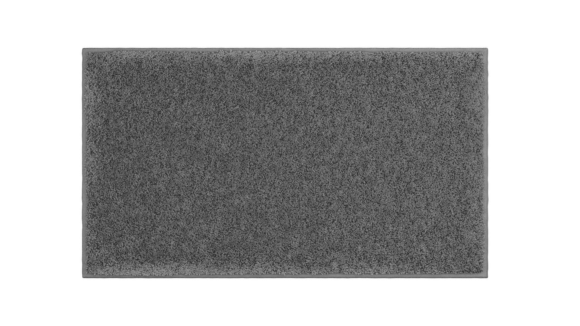 BADTEPPICH Anthrazit 65/115 cm  - Anthrazit, Basics, Kunststoff/Textil (65/115cm) - Grund