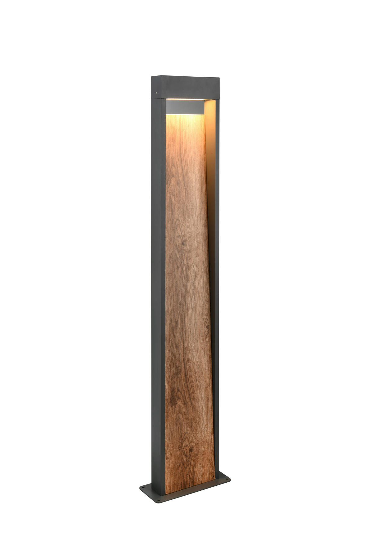 WEGELEUCHTE Salmon  - Anthrazit/Braun, Design, Metall (21,5/100/9,5cm) - Trio Leuchten